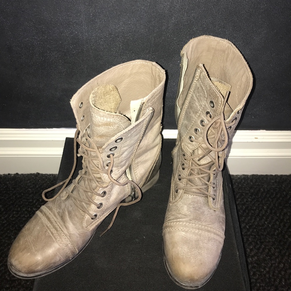 Tan Combat Boots